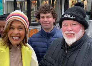 Hoda Kotb also took a minute to chat with Coleman and me