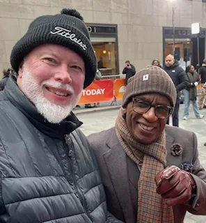 With Al Roker from the Today Show