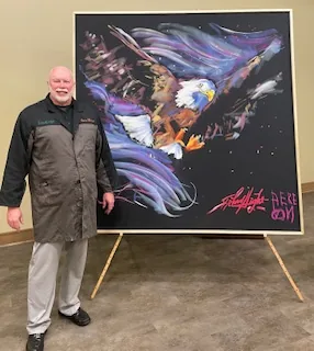 Eagle art for a group