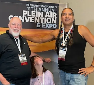 Averie and me with our friend, Native American Actor, Daniel Warrior. He is known for Killers of the Flower Moon, Yellowstone and much more