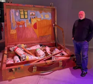 Richard at the Van Gogh Immersive event