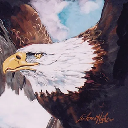 Richard Hight painting of a bald eagle